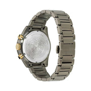  Shop Authentic Versace Greca Dome Chronograph Black Dial Grey Steel Strap Watch for Men - VE6K00623 - Luxxuri