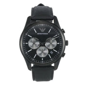  Shop Authentic Emporio Armani Antonio Chronograph Black Dial Black Leather Strap Watch for Men - AR11583 - Luxxuri