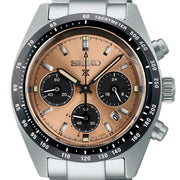 Seiko Solar Prospex Diver Speedtimer Chronograph Limited Edition Brown Dial Silver Steel Strap Watch for Men - SSC951