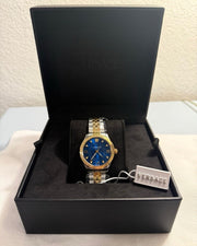  Shop Authentic Versace Hellenyium Quartz Blue Dial Two Tone Steel Strap Watch for Women - VE2S00522 - Luxxuri