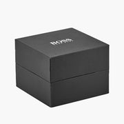  Shop Authentic Hugo Boss Trace Chronograph Black Dial Black Leather Strap Watch for Men - 1514003 - Luxxuri