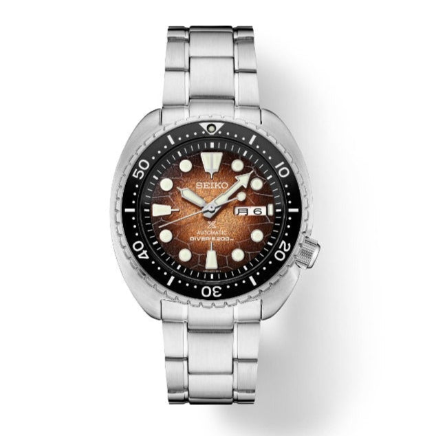  Shop Authentic Seiko Prospex US Special Edition King Turtle Automatic Brown Dial Silver Steel Strap Watch for Men - SRPH55 - Luxxuri