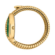 Just Cavalli Glam Evo 4 Green Dial Gold Steel Strap Watch for Women - JC1L229M0035