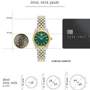  Shop Authentic Versace V-Code Analog Green Dial Two Tone Steel Strap Watch for Women - VE8I00424 - Luxxuri