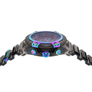  Shop Authentic Versace Icon Active Chronograph Black Dial Grey Silicone Strap Watch for Men - VEZ701022 - Luxxuri