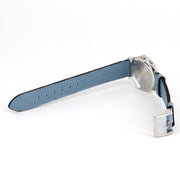 Gucci G Timeless Silver Dial Blue Leather Strap Watch for Women - YA1265039