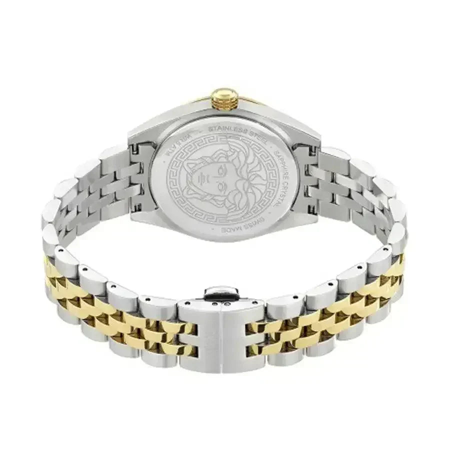  Shop Authentic Versace V-Code Analog Green Dial Two Tone Steel Strap Watch for Women - VE8I00424 - Luxxuri