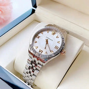  Shop Authentic Versace Hellenyium Quartz Silver Dial Silver Steel Strap Watch for Women - VE2S00322 - Luxxuri