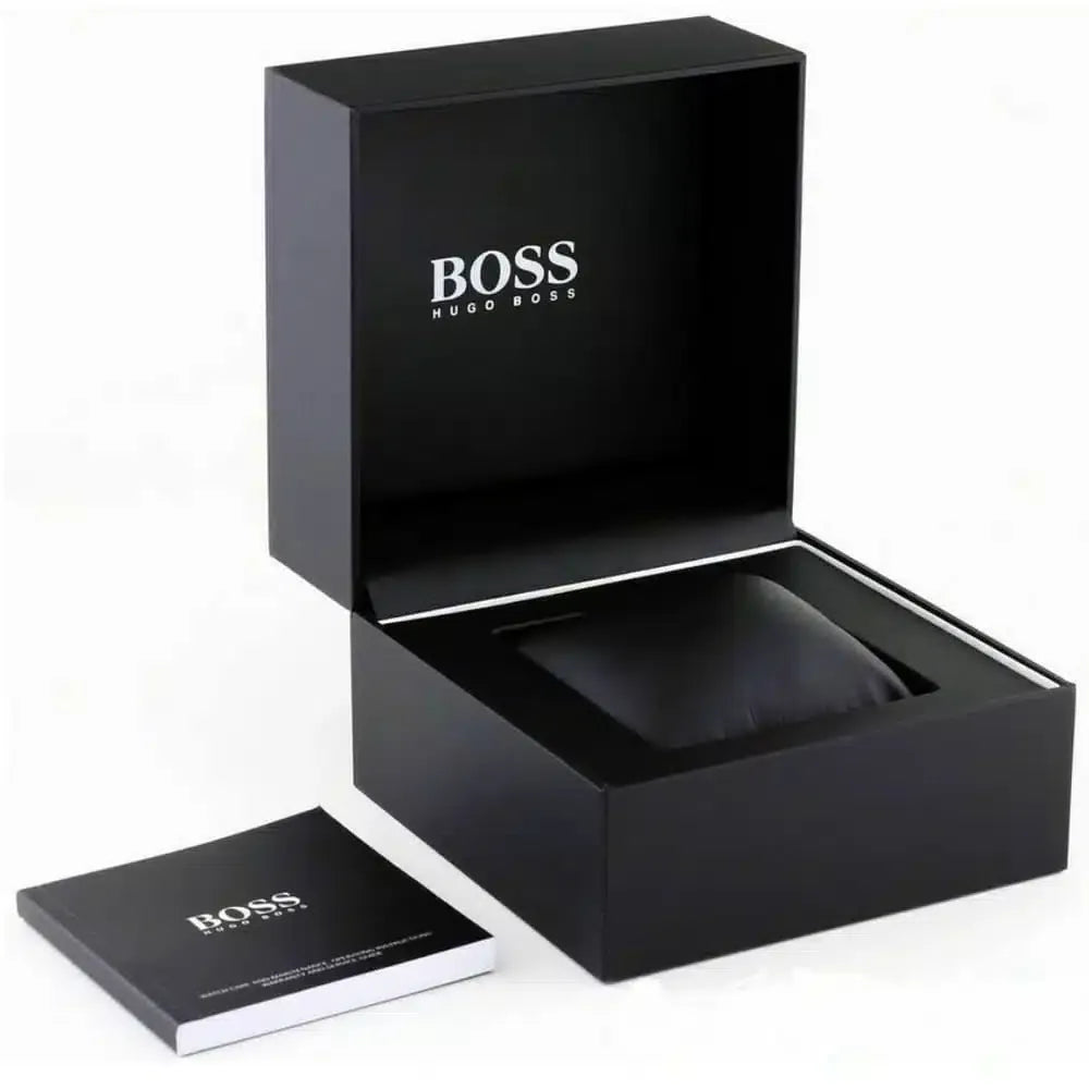  Shop Authentic Hugo Boss Taper Chronograph Black Dial Black Steel Strap Watch for Men - 1514090 - Luxxuri