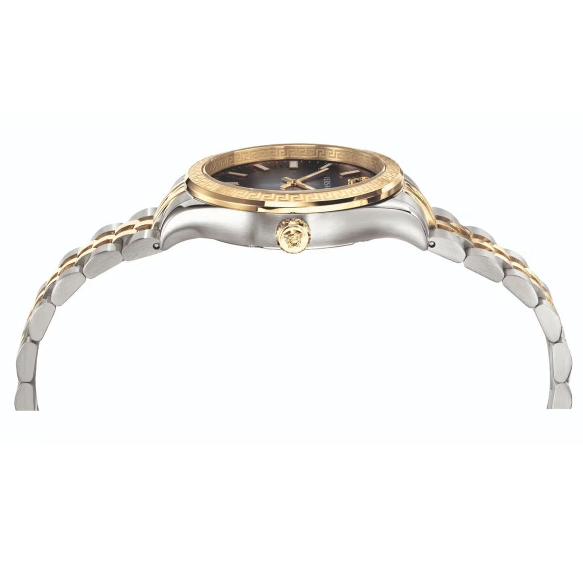  Shop Authentic Versace Hellenyium Grey Dial Two Tone Steel Strap Watch for Women - VEHU00520 - Luxxuri