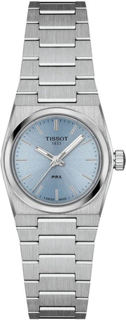 Tissot PRX Quartz Ice Blue Dial Silver Steel Strap Watch for Women - T137.010.11.351.00
