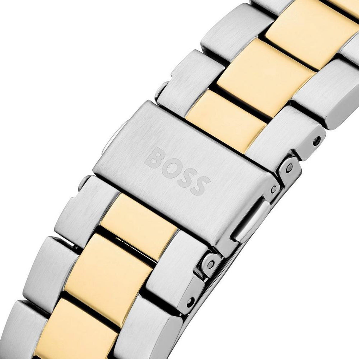  Shop Authentic Hugo Boss Troper Chronograph Automatic Blue Dial Two Tone Steel Strap Watch for Men - 1514201 - Luxxuri