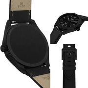 Tissot PRC 100 Solar Quartz Black Dial Black Leather Strap Watch for Men - T151.422.36.051.00