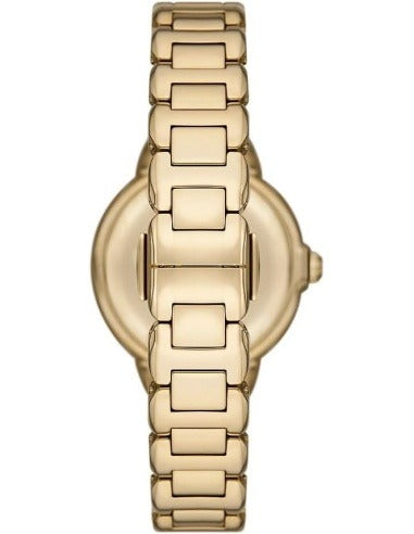 Emporio Armani Mia Crystals Gold Dial Gold Steel Strap Watch for Women - AR11609