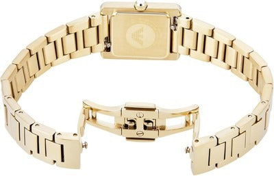  Shop Authentic Emporio Armani Genni Crystals Gold Dial Gold Steel Strap Watch for Women  - AR11663 - Luxxuri