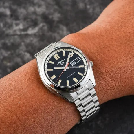  Shop Authentic Seiko 5 Sports SNXS Series Automatic Black Dial Silver Steel Strap Watch for Men - SRPK89K1 - Luxxuri