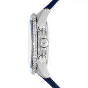 Emporio Armani World Explorer Chronograph Blue Dial Blue Nylon Strap Watch for Men - AR11588