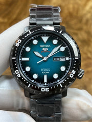  Shop Authentic Seiko 5 Sports Automatic Turquoise Dial Grey Steel Strap Watch for Men - SRPC65J1 - Luxxuri