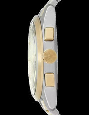 Emporio Armani Elegant Chronograph Cream Dial Two Tone Steel Strap Watch for Men - AR11605