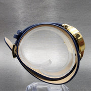 Tory Burch Collins Quartz Blue Dial Blue Leather Strap Watch for Women - TBW1303