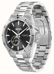  Shop Authentic Hugo Boss Troper Chronograph Automatic Black Dial Silver Steel Strap Watch for Men - 1514202 - Luxxuri