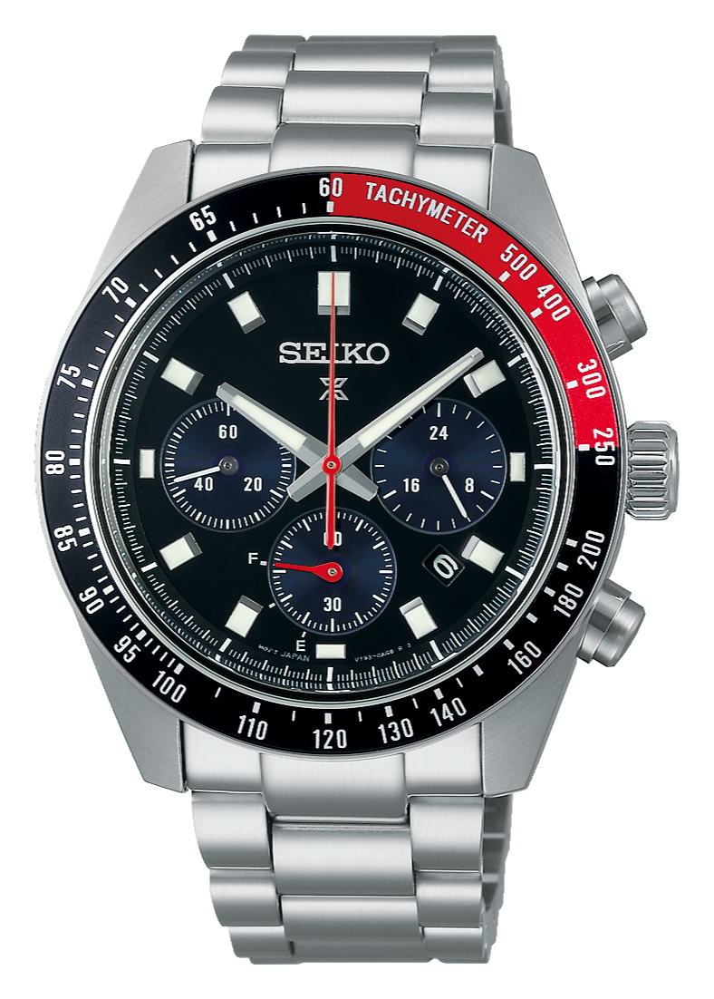  Shop Authentic Seiko Prospex Speedtimer Solar Chronograph Black Dial Silver Steel Strap Watch for Men - SSC915 - Luxxuri
