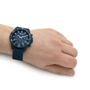  Shop Authentic Hugo Boss Admiral Chronograph Blue Dial Blue Nylon Strap Watch for Men - 1513919 - Luxxuri