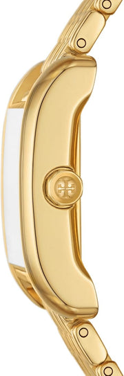 Tory Burch Eleanor White Dial Gold Steel Strap Watch for Women - TBW1060