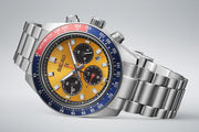  Shop Authentic Seiko Prospex Solar Chronograph 1969 Re-interpretation Orange Dial Silver Steel Strap Watch for Men - SSC947 - Luxxuri