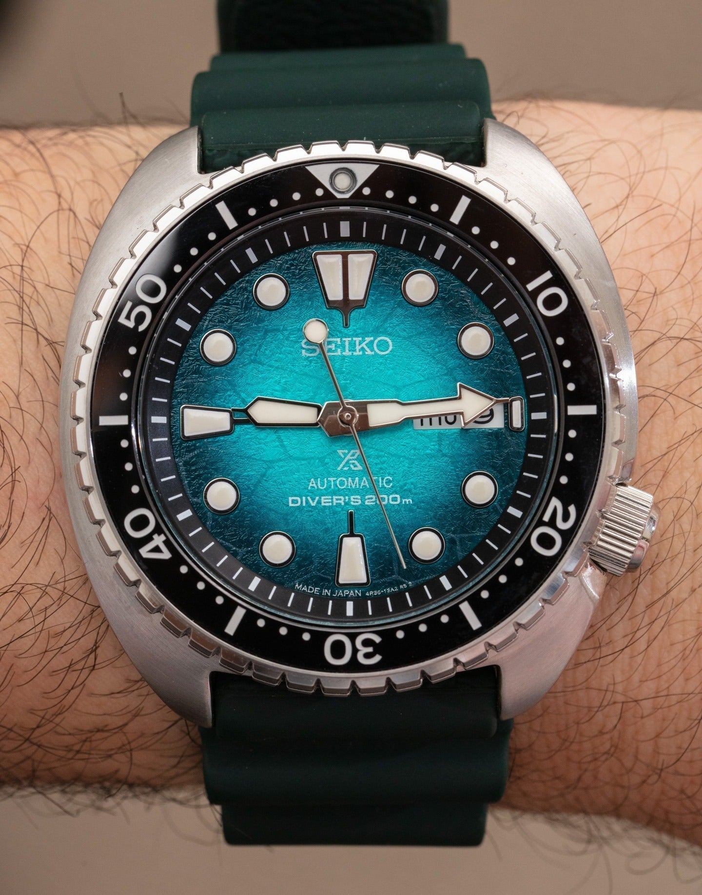  Shop Authentic Seiko US Special Edition Automatic Green Dial Silver Steel Strap Watch for Men - SRPH57 - Luxxuri