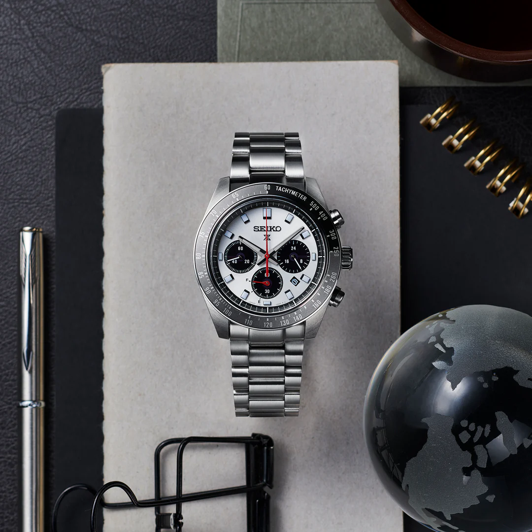  Shop Authentic Seiko Prospex Speedtimer Solar Chronograph Silver Dial Silver Steel Strap Watch for Men - SSC911 - Luxxuri