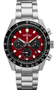 Shop Authentic Seiko Prospex US Special Edition Speedtimer Solar Chronograph Red Dial Silver Steel Strap Watch for Men - SSC927 - Luxxuri