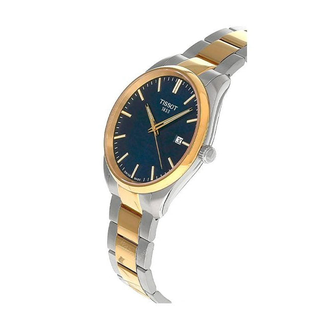 Tissot PR 100 Blue Dial Two Tone Steel Strap Watch for Men - T150.410.22.041.00