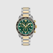  Shop Authentic Versace Greca Dome Chronograph Green Dial Two Tone Steel Strap Watch for Men - VE6K00423 - Luxxuri