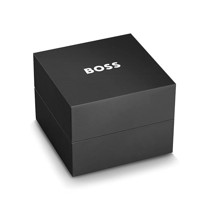  Shop Authentic Hugo Boss Gregor Chronograph Black Dial Black Leather Strap Watch for Men - 1514049 - Luxxuri