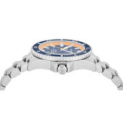 Emporio Armani Sea Explorer Blue Dial Silver Steel Strap Watch for Men - AR60090