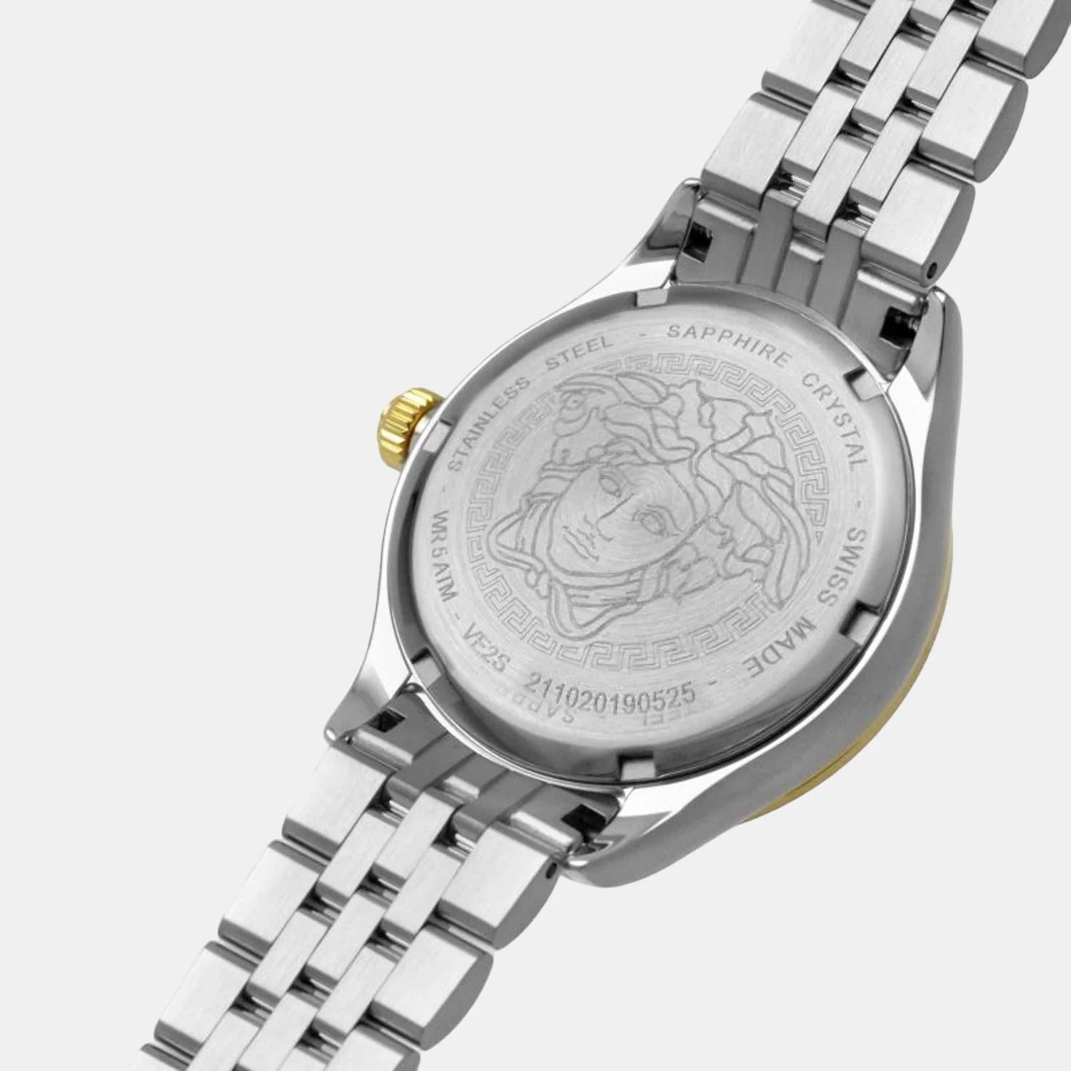  Shop Authentic Versace Hellenyium Quartz Blue Dial Two Tone Steel Strap Watch for Women - VE2S00522 - Luxxuri