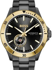  Shop Authentic Hugo Boss Troper Chronograph Automatic Black Dial Black Steel Strap Watch for Men - 1514203 - Luxxuri