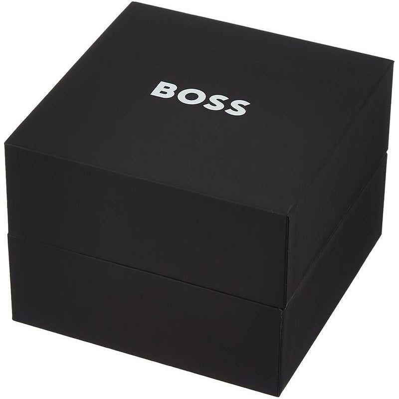  Shop Authentic Hugo Boss Taper Chronograph Black Dial Black Leather Strap Watch for Men - 1514089 - Luxxuri