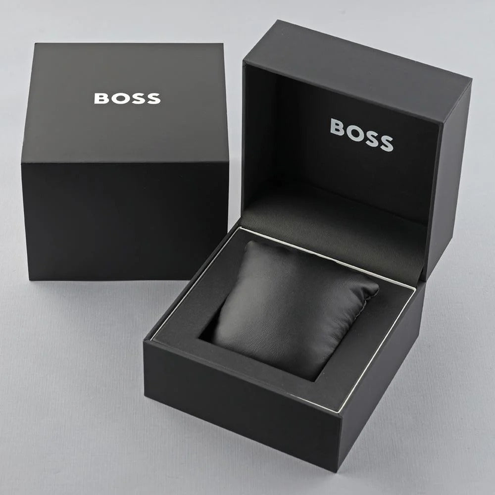  Shop Authentic Hugo Boss Troper Chronograph Automatic Black Dial Black Steel Strap Watch for Men - 1514203 - Luxxuri