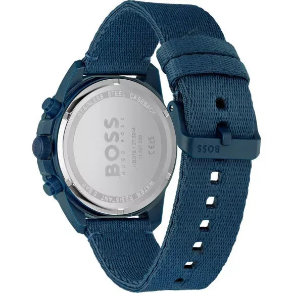  Shop Authentic Hugo Boss Admiral Chronograph Blue Dial Blue Nylon Strap Watch for Men - 1513919 - Luxxuri