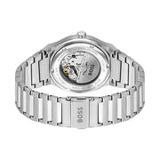 Hugo Boss Runner Chronograph Blue Dial Silver Steel Strap Watch for Men - 1514143