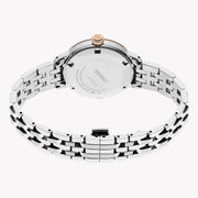 Seiko Presage Cocktail Time Automatic Diamonds White Dial Silver Steel Strap Watch for Women - SRE012J1