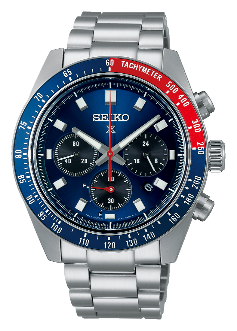  Shop Authentic Seiko Prospex Speedtimer Solar Chronograph Blue Dial Silver Steel Strap Watch for Men - SSC913 - Luxxuri