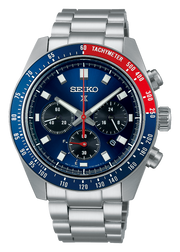  Shop Authentic Seiko Prospex Speedtimer Solar Chronograph Blue Dial Silver Steel Strap Watch for Men - SSC913 - Luxxuri