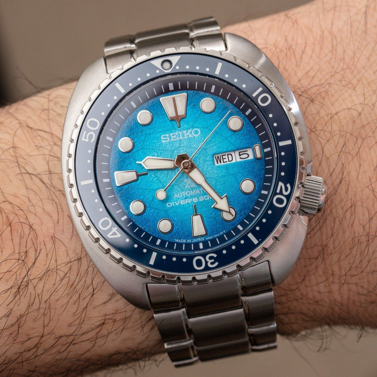  Shop Authentic Seiko Prospex US Special Edition Automatic Blue Dial Silver Steel Strap Watch for Men - SRPH59 - Luxxuri