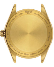 Tissot Ballade Quartz Black Dial Gold Steel Strap Watch for Men - T156.410.33.051.00