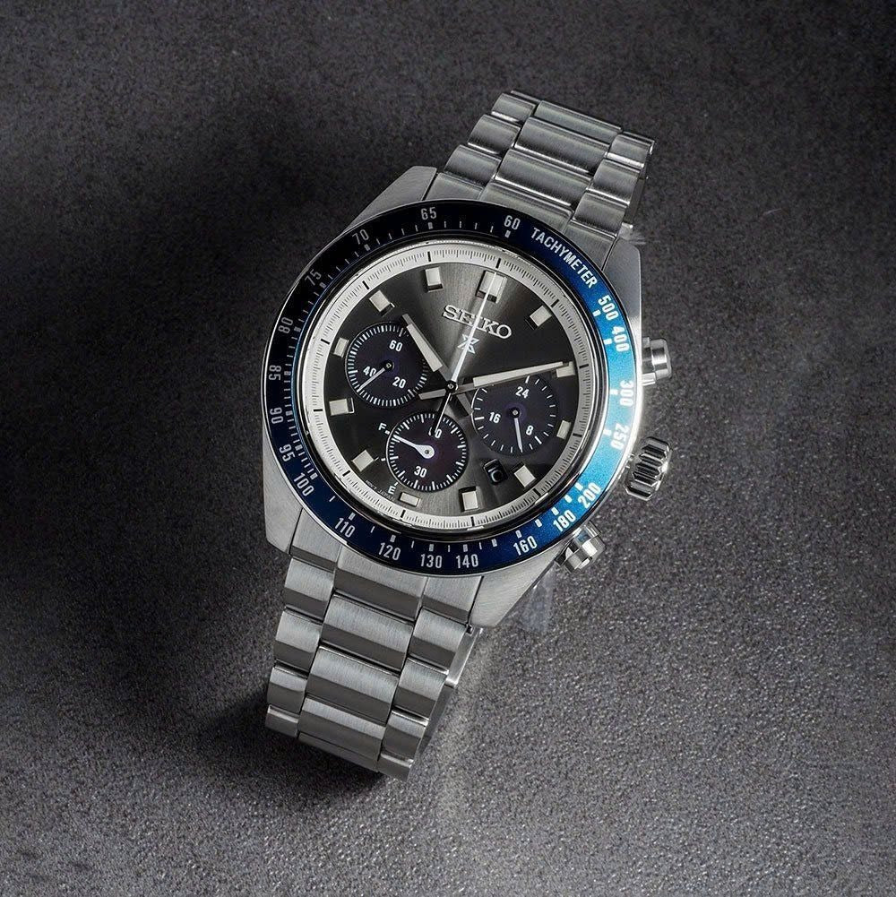  Shop Authentic Seiko Prospex Speedtimer Solar Chronograph Grey Dial Silver Steel Strap Watch for Men - SSC939 - Luxxuri