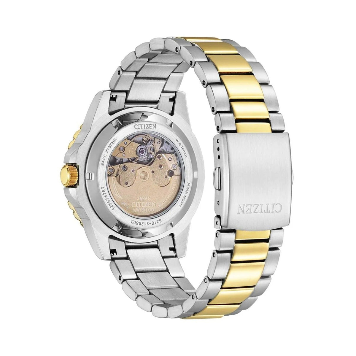 Citizen Mechanical Automatic Blue Dial Two Tone Steel Strap Watch for Men - NJ0174-82L