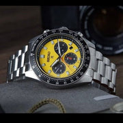  Shop Authentic Seiko Prospex Speedtimer Solar Chronograph Yellow Dial Silver Steel Strap Watch for Men - SSC929 - Luxxuri